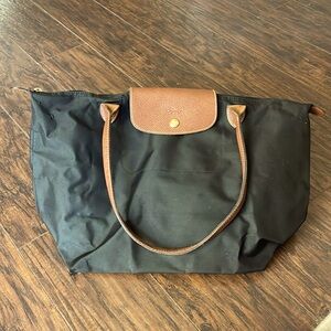 Longchamp Large Lepliage Tote Black